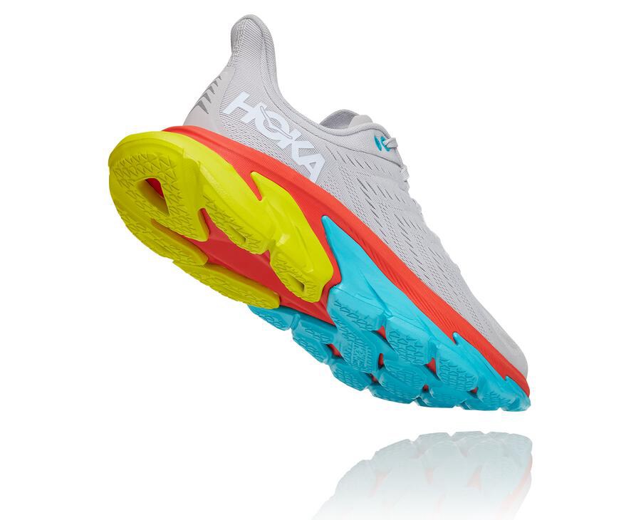 Hoka One One Mens Running Shoes - Clifton Edge - Grey - OVMQ16549